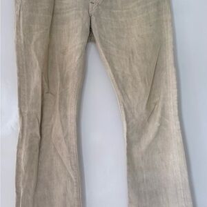 Beige Straight-Leg Jeans RRL Selvedge